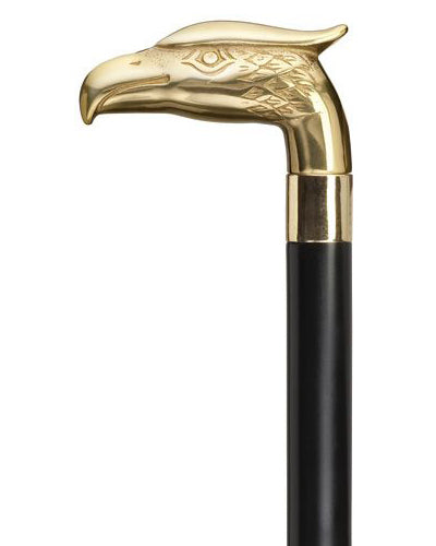 Gold mounted walking cane
