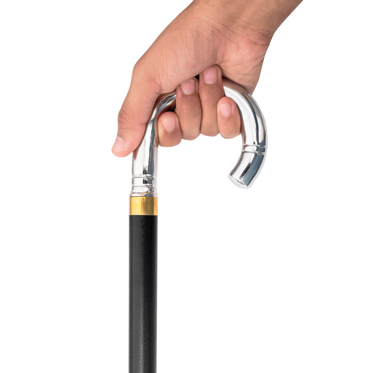 Chrome Classic Handle Sword Cane - WalkingCanes.com