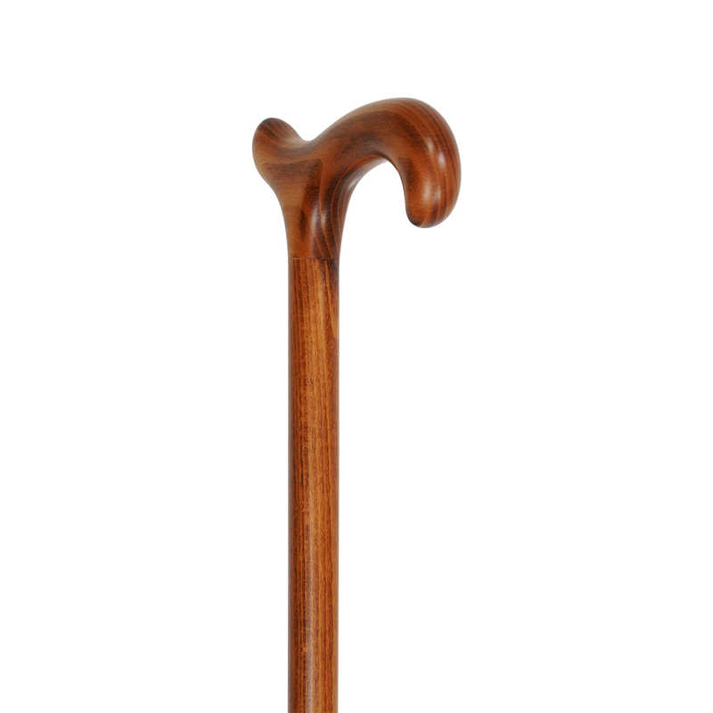 Ramin Wood Walking Cane with Scorched Finish - WalkingCanes.com