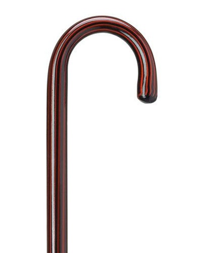 Crook Handle Cane with Rosewood or Black Lacquer Premium Finish