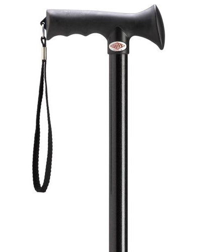 Overmold Ergonomic Grip Aluminum Adjustable Cane - WalkingCanes.com